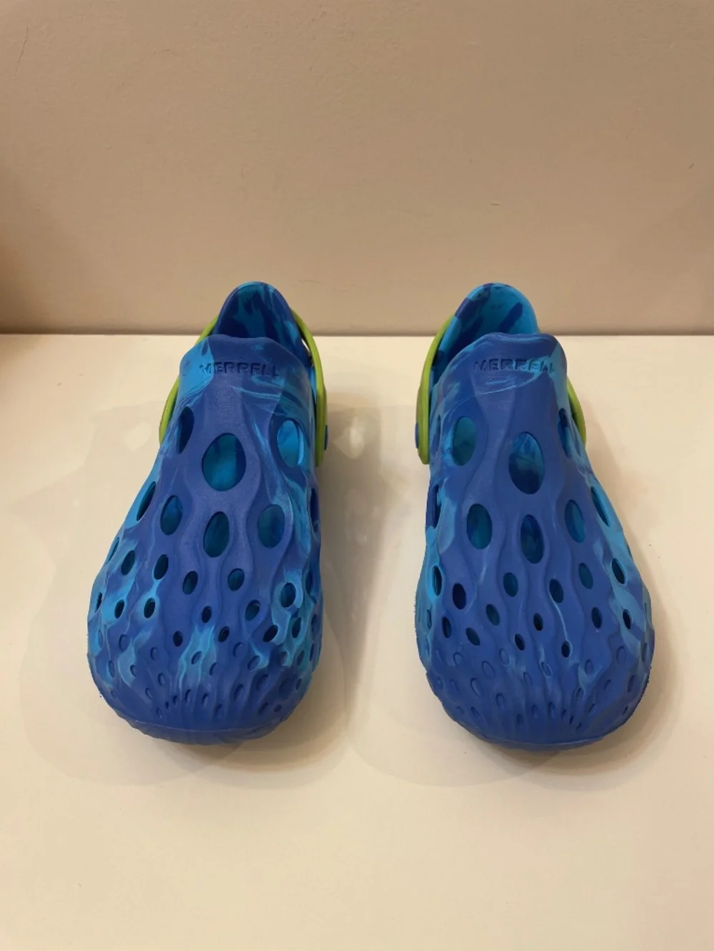 Merell Hydro Moc Water Shoes Big Kids 6 M 6 W 8 Blue Lime Green